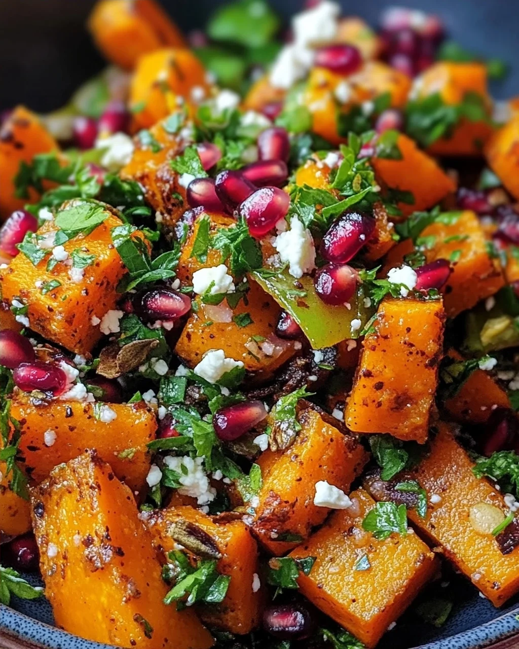Libanesischer Gerösteter Kürbissalat: Würzig, frisch & gesund!