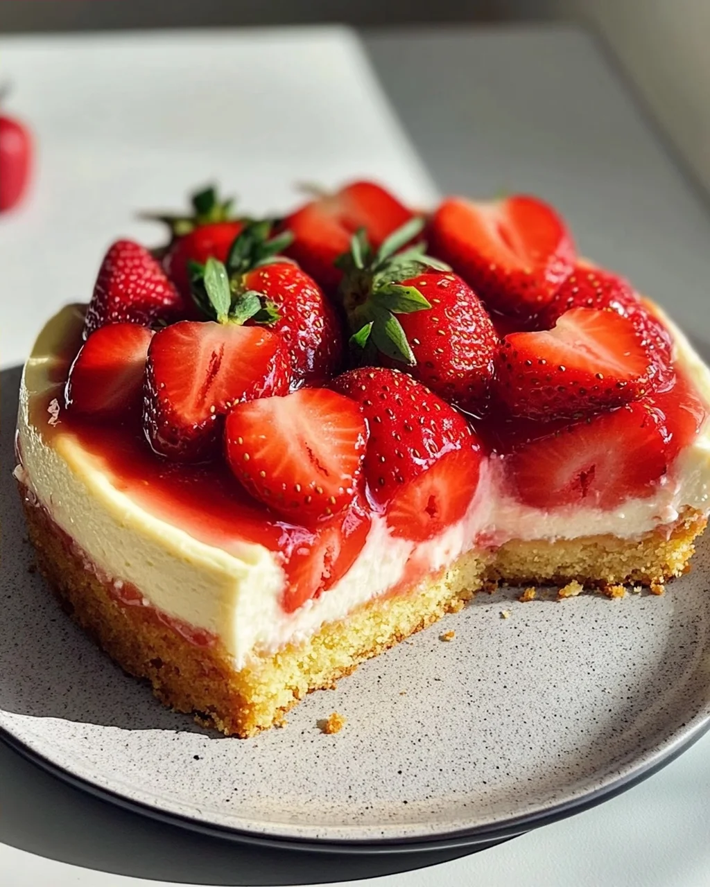 Omas Erdbeerkuchen mit Pudding