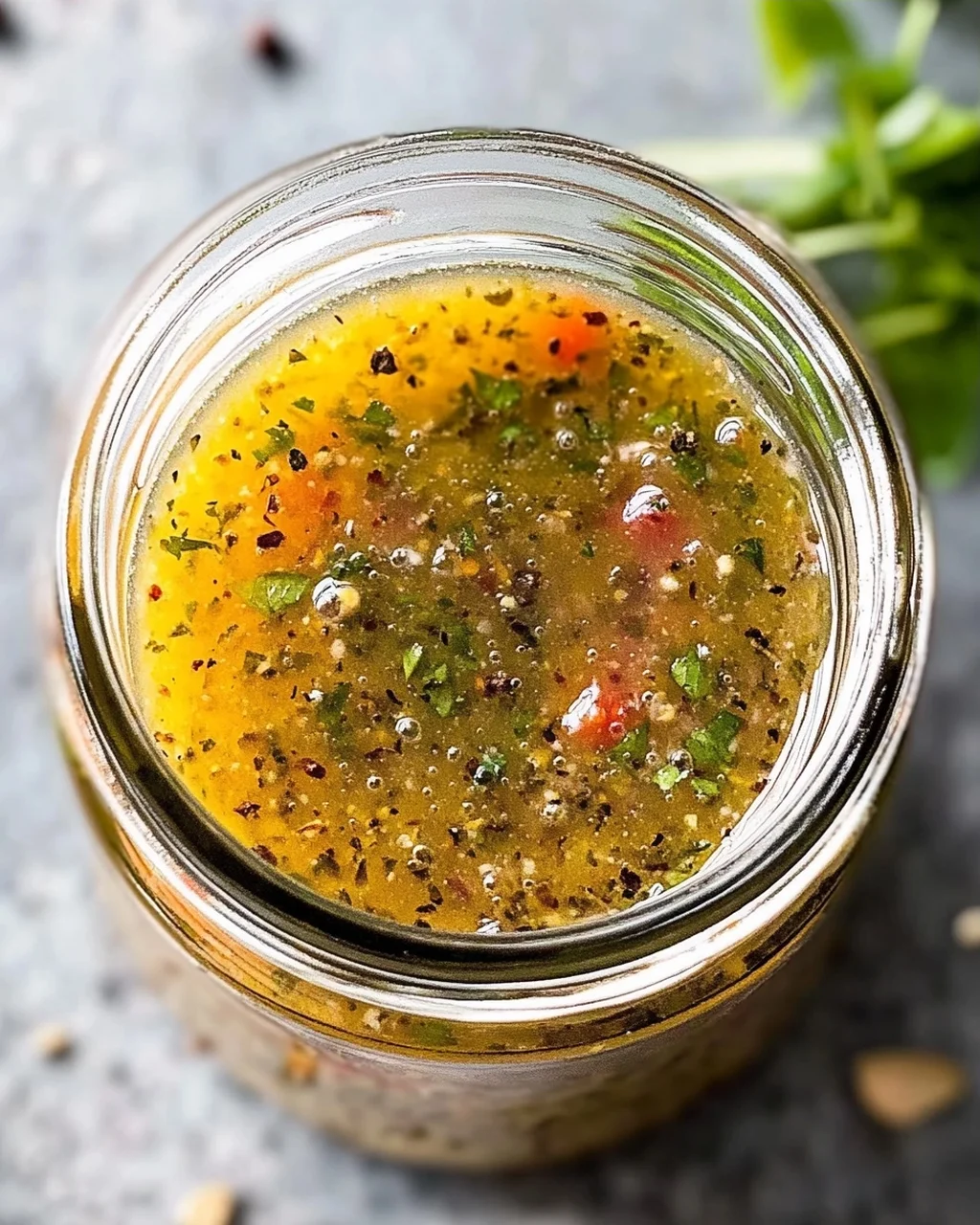 Pikantes Italienisches Salatdressing (mit Apfelessig)