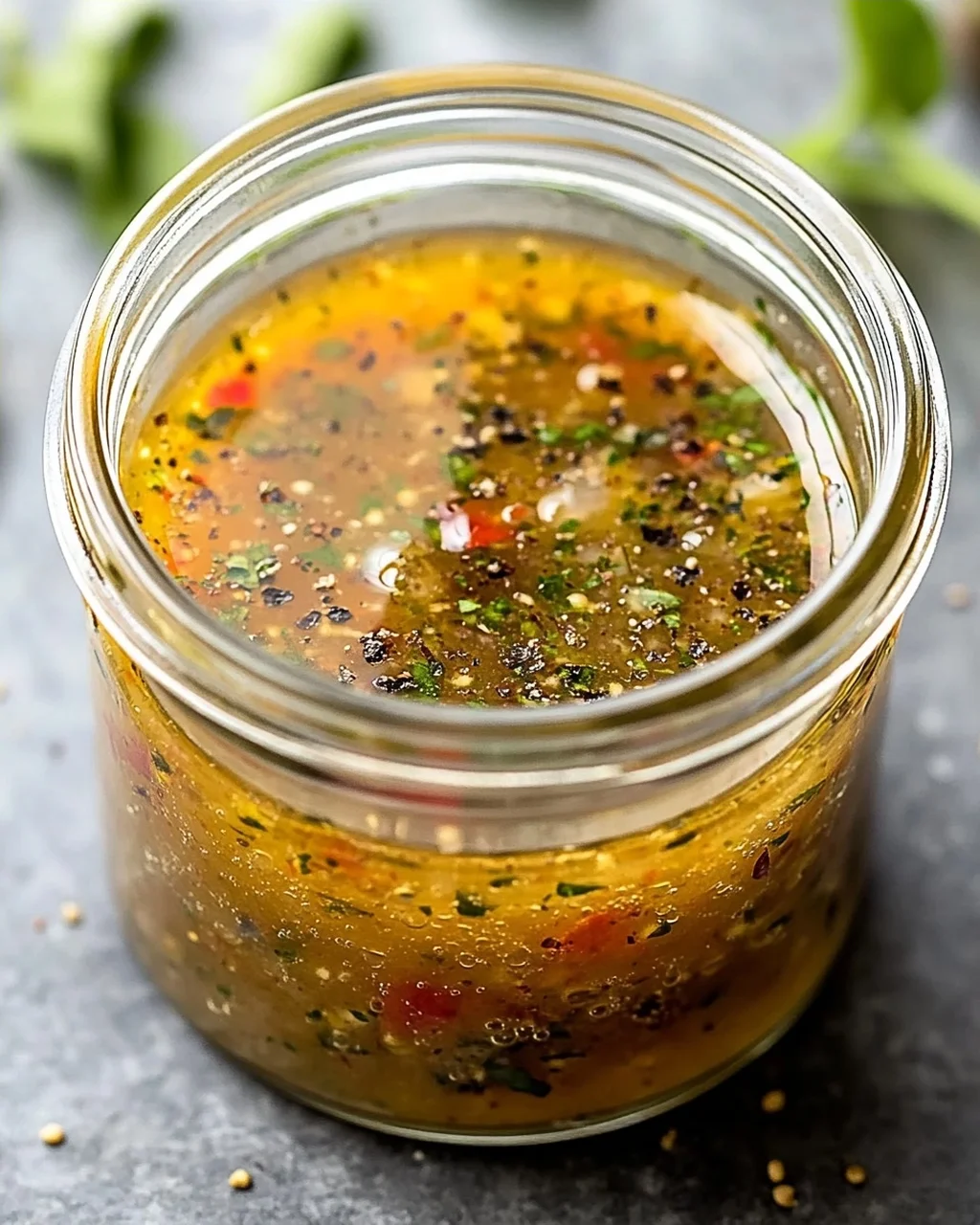 Pikantes Italienisches Salatdressing (mit Apfelessig)