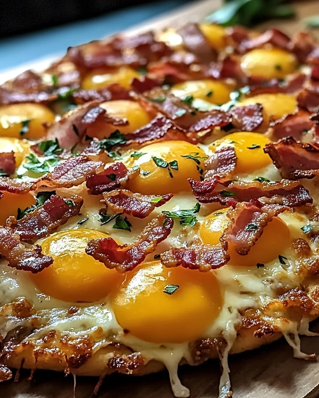 Pizza und Rösti-Kruste für ein Frühstücksvergnügen