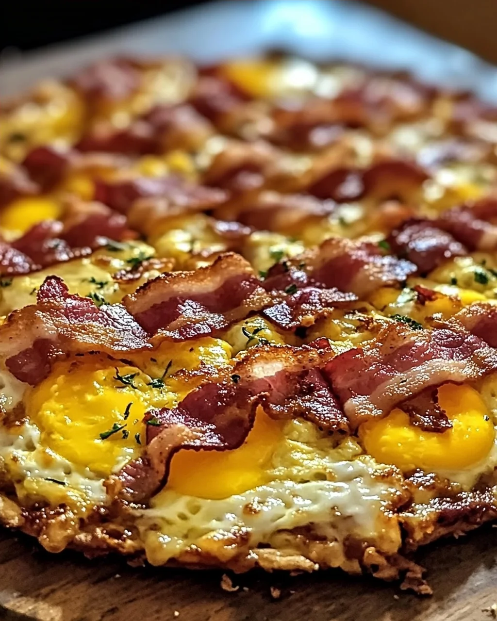 Pizza und Rösti-Kruste für ein Frühstücksvergnügen