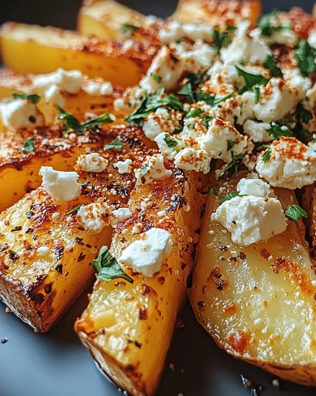 Röstiecken mit Feta überbacken