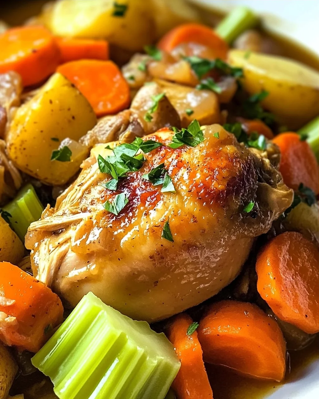 Saftiger Crockpot Chicken Pot Roast – Einfach & Lecker!