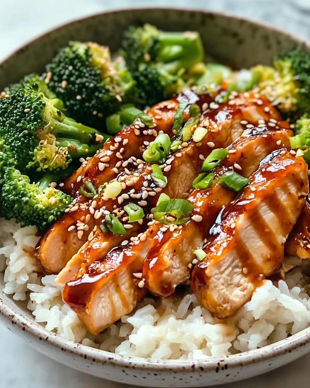 Sticky Chicken Bowls: Saftig, süß-würzig & einfach perfekt.