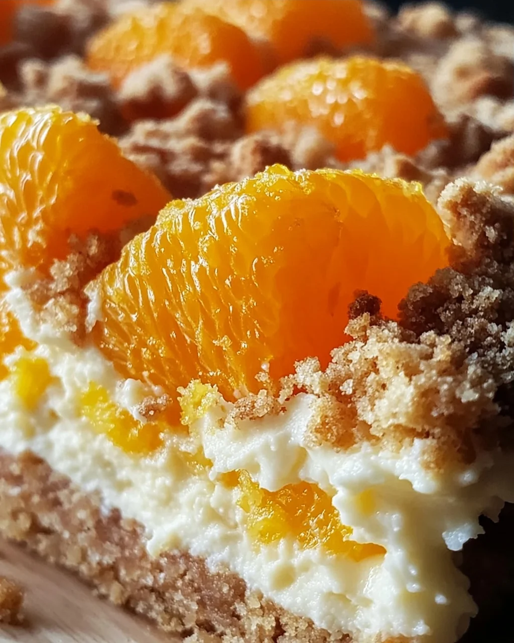 Streuselquarkkuchen mit Mandarinen