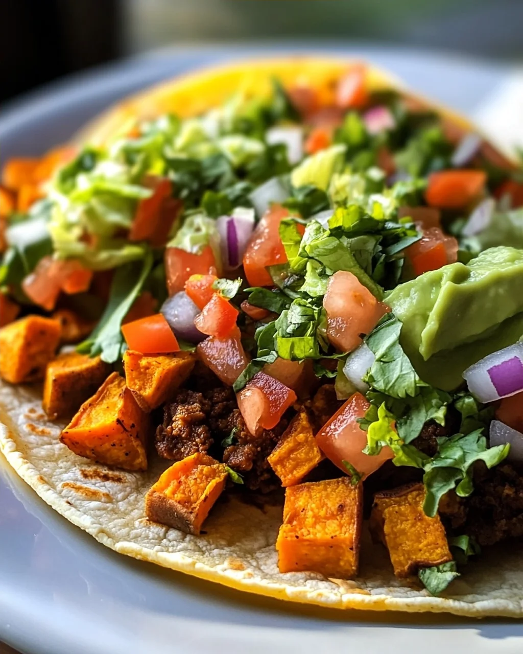 Süßkartoffel Hackfleisch Tacos: Frisch & Lecker mit Salat