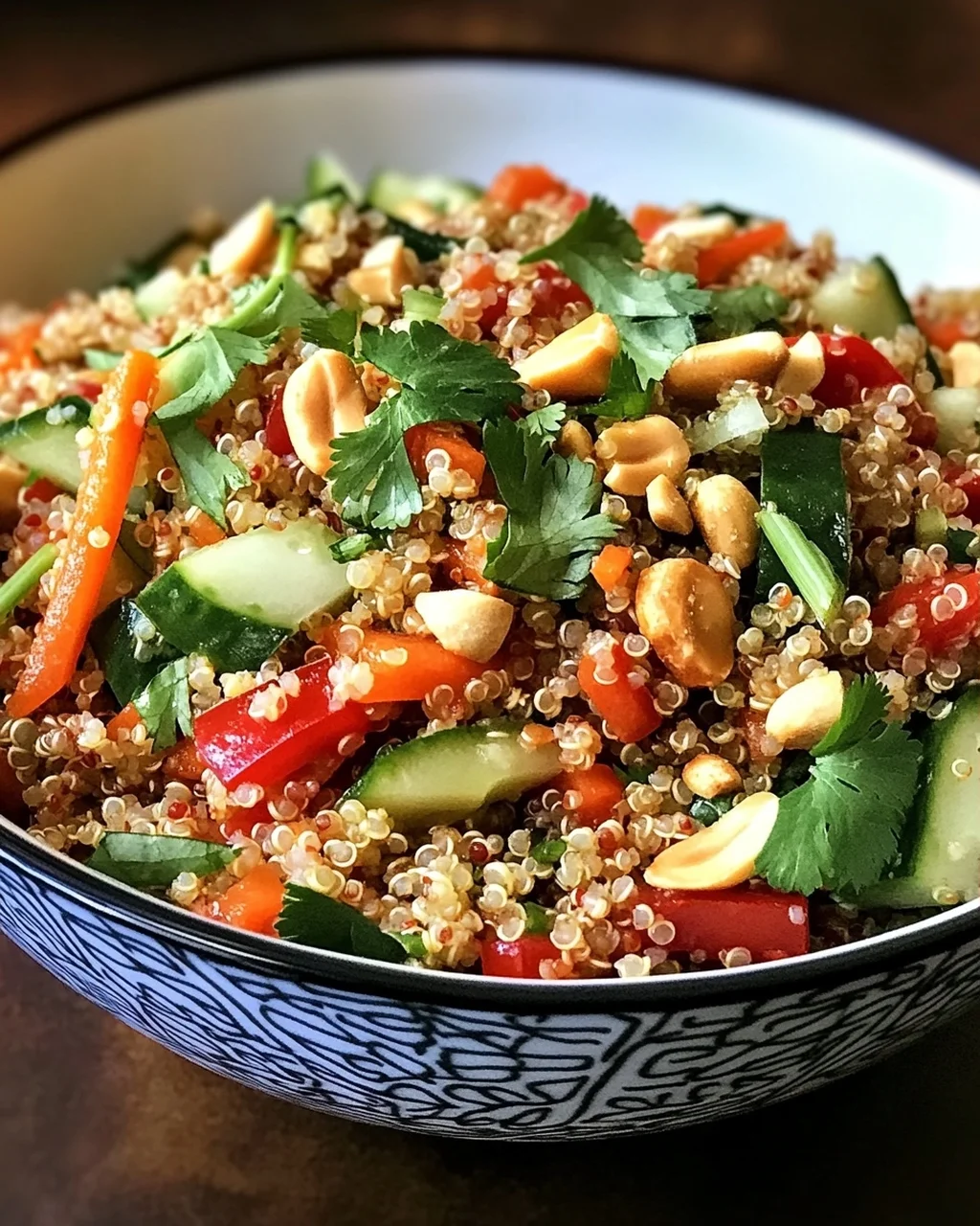 Thailändischer Quinoa Crunch Salat für jeden Tag
