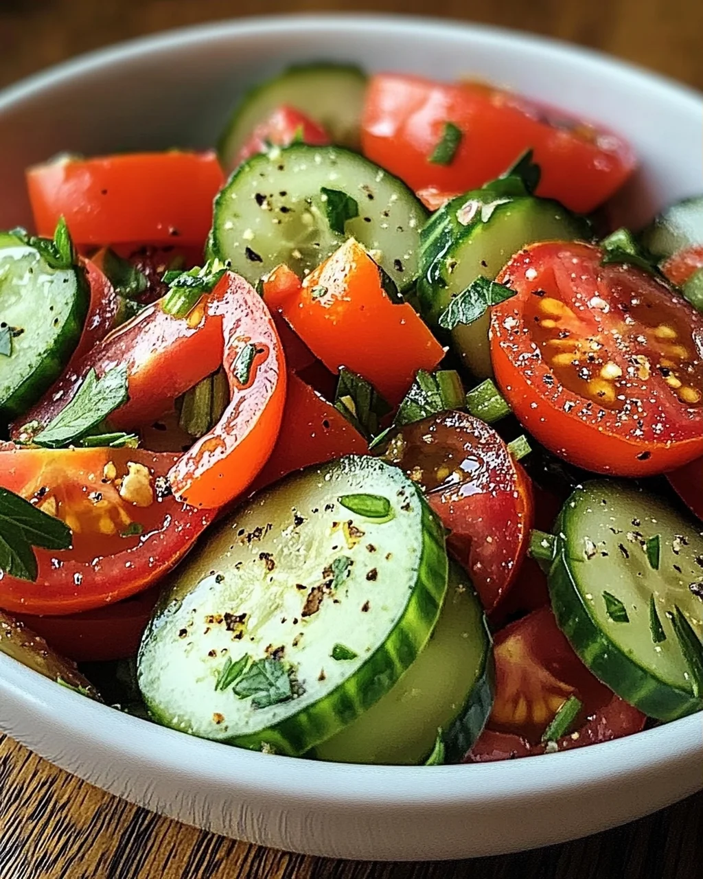 Tomaten-Gurken-Salat