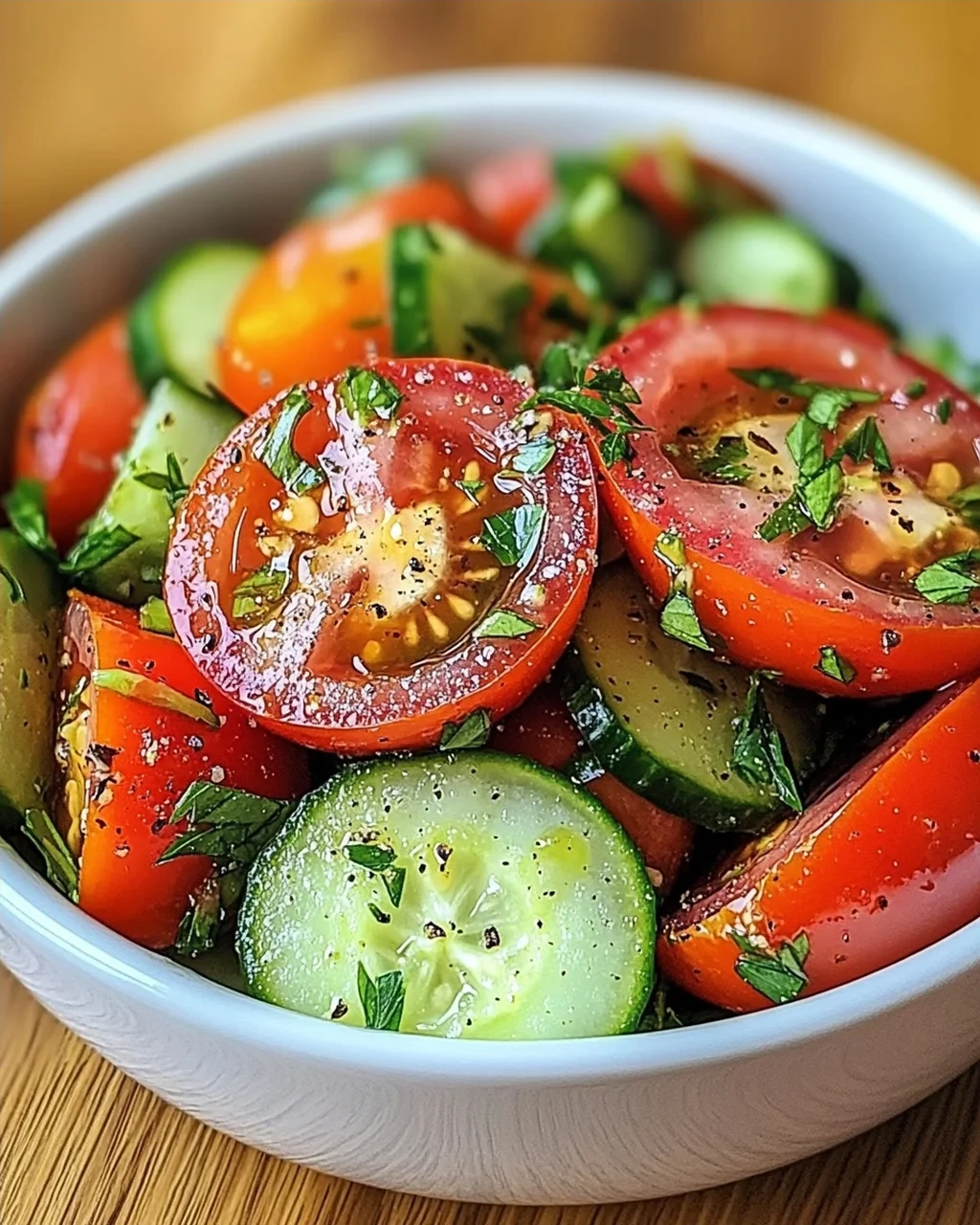 Tomaten-Gurken-Salat
