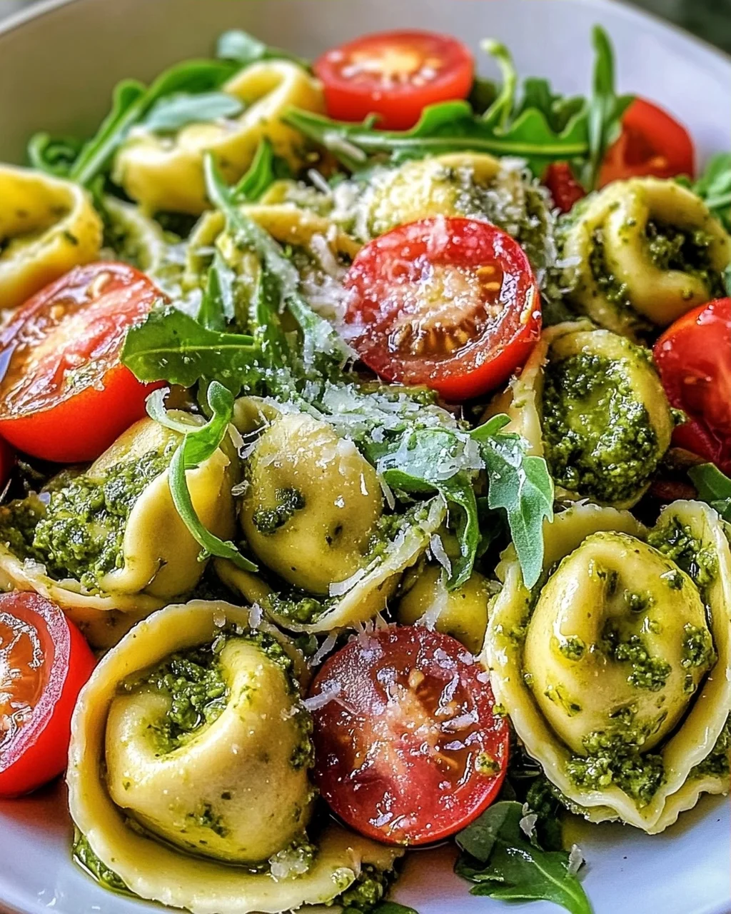 Tortellini-Salat mit Pesto