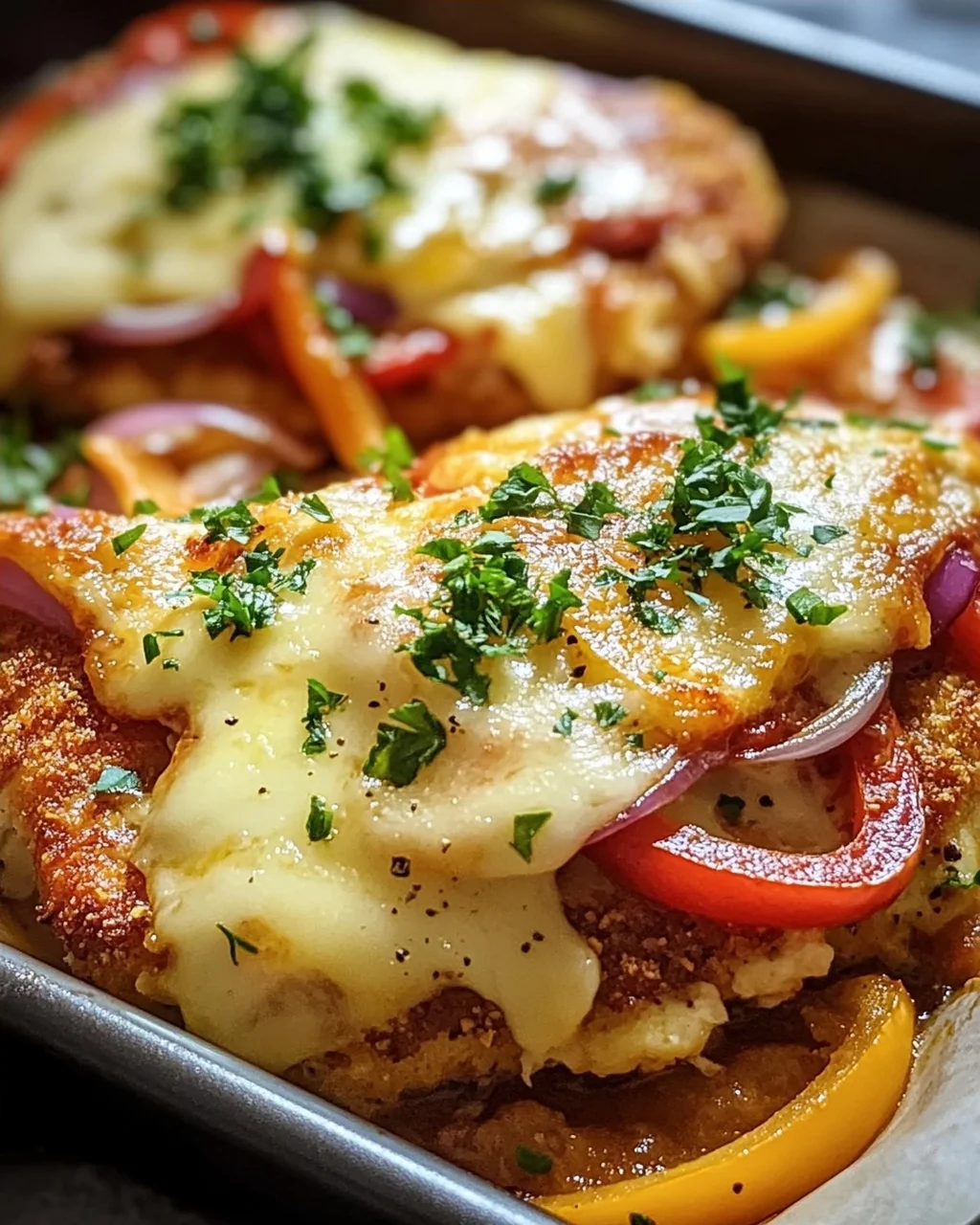 Überbackene Partyschnitzel aus dem Ofen – Ein Genuss!