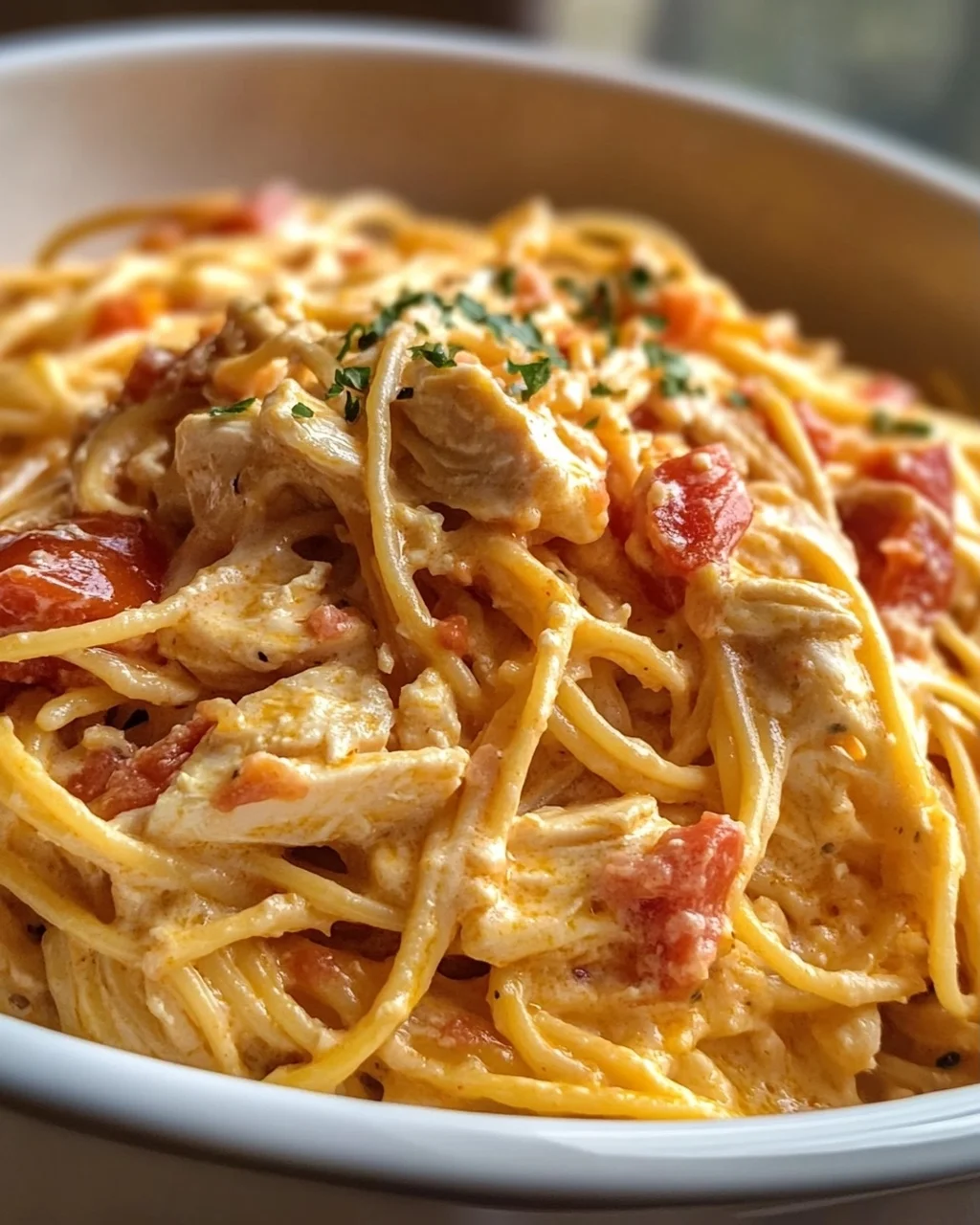 Ultimative Crockpot Hähnchen Spaghetti – Lecker & Einfach!