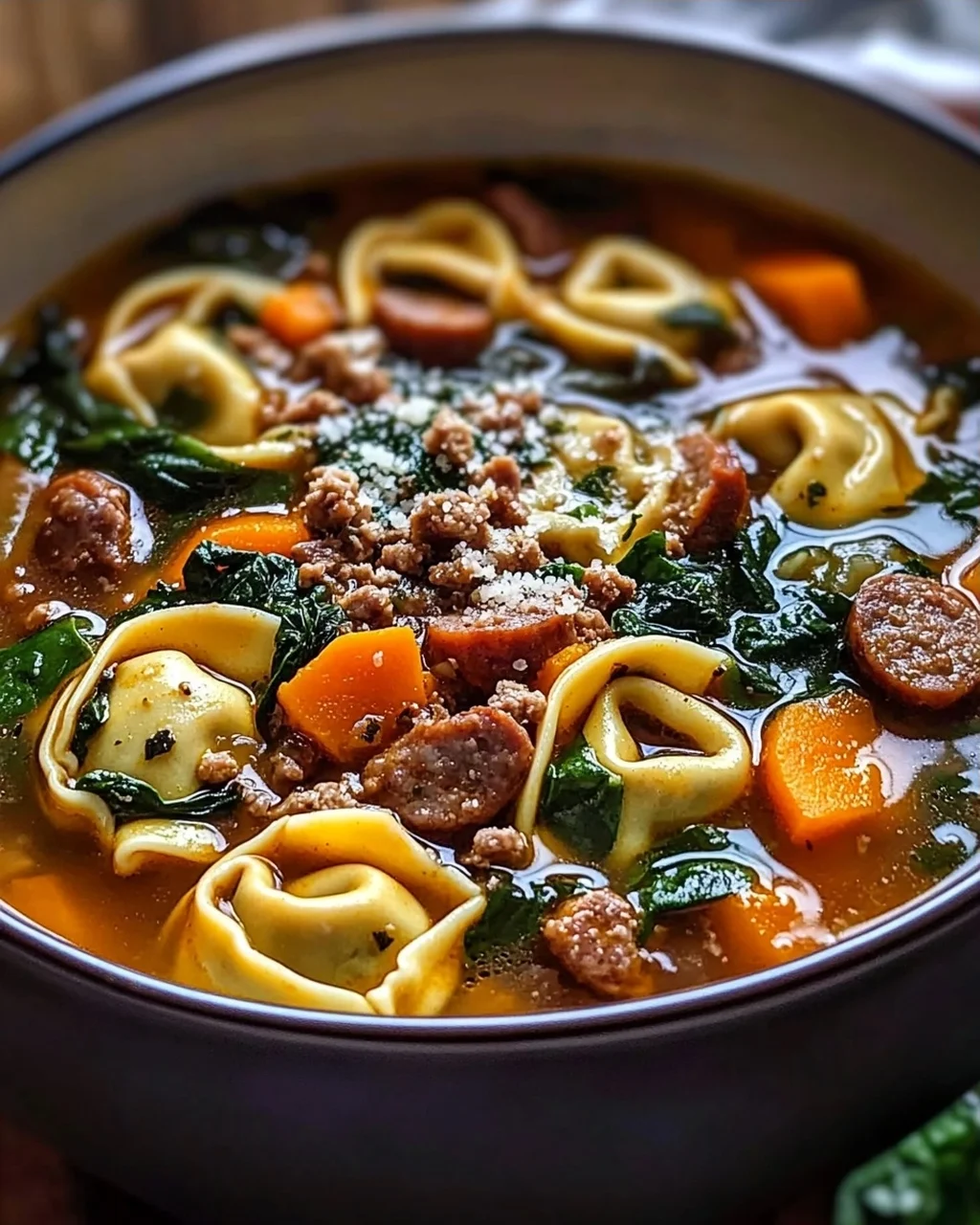 Wärmende Herbst-Tortellini-Suppe mit Rinderwurst – Einfach Genießen