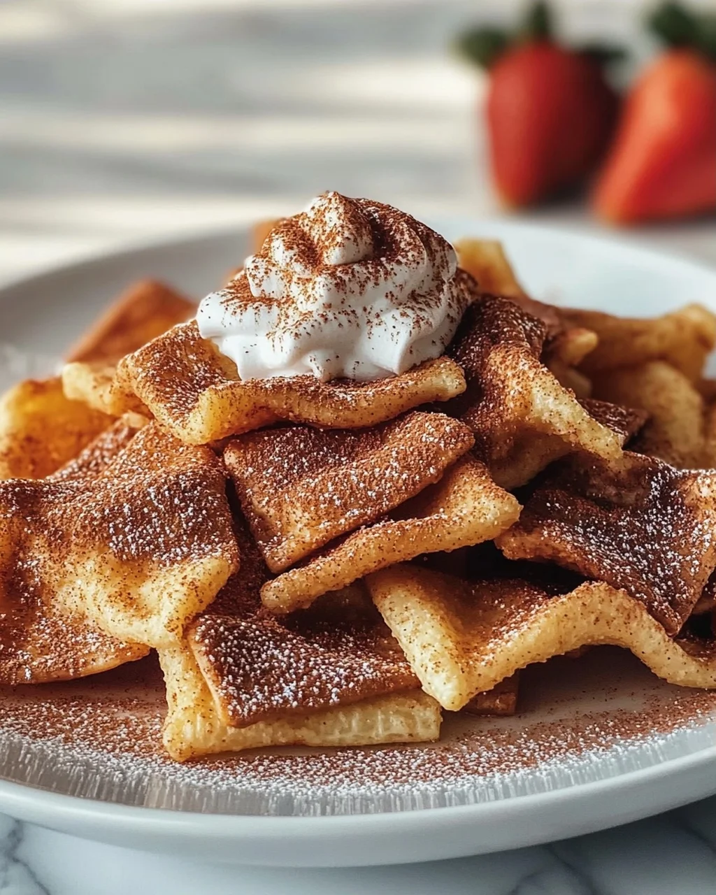 Zimtige Pasta Chips