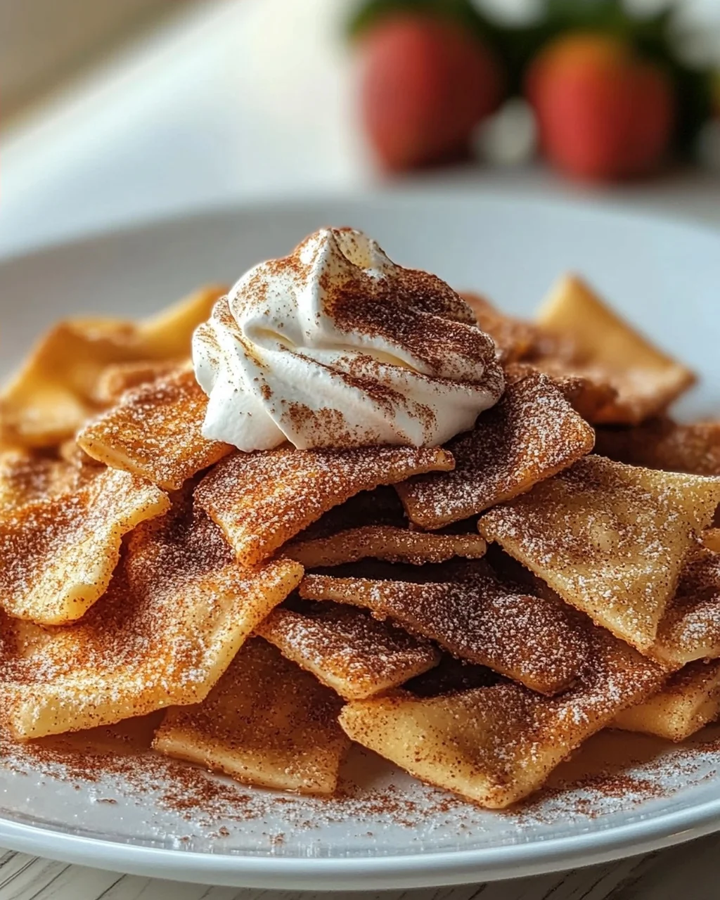Zimtige Pasta Chips