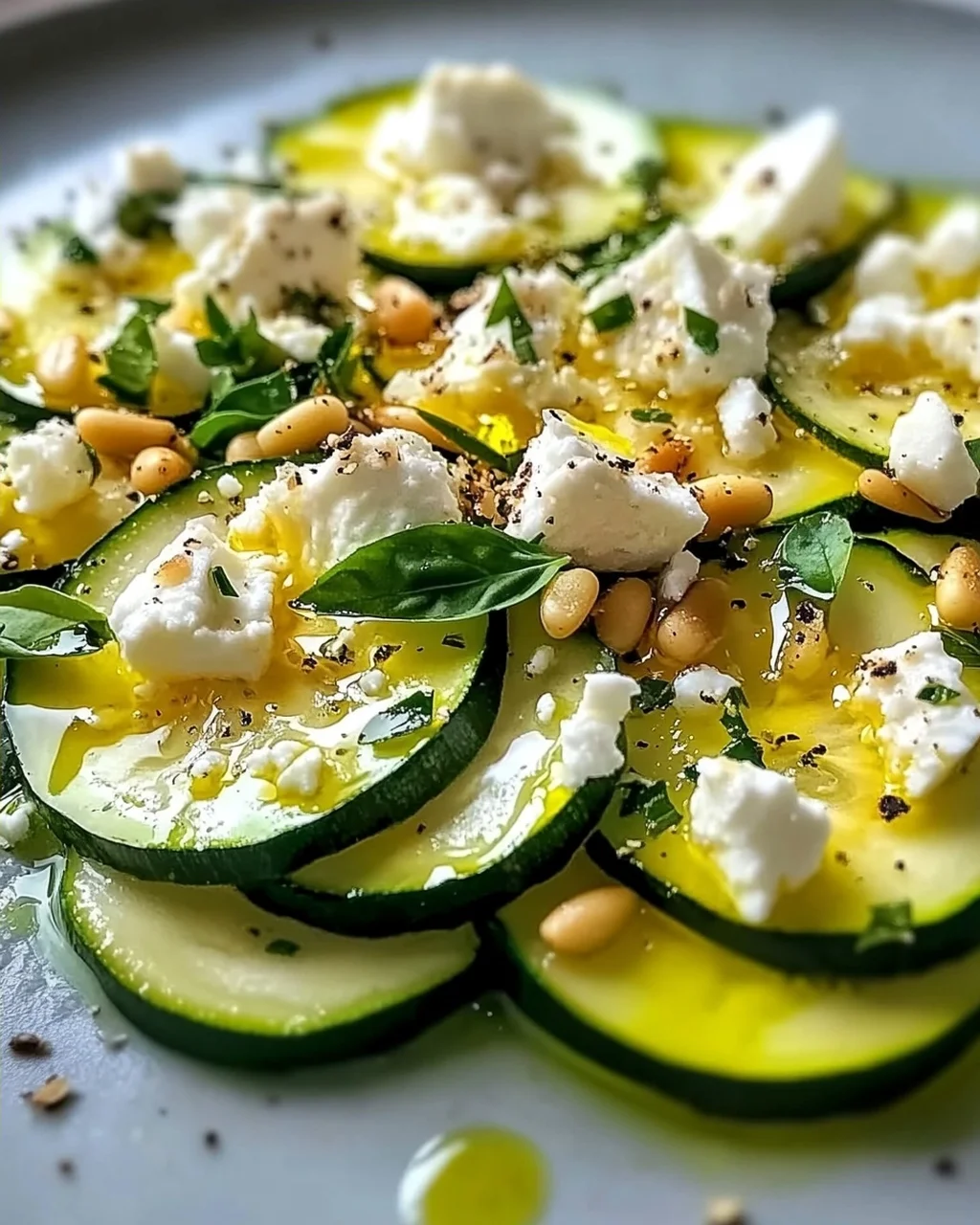 Zucchini-Carpaccio: Frisch & Schnell zubereitet