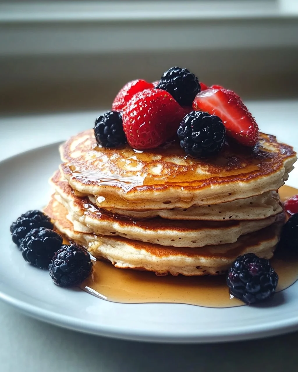 Zuckerfreie Quark Haferflocken Pancakes: Gesund & Einfach