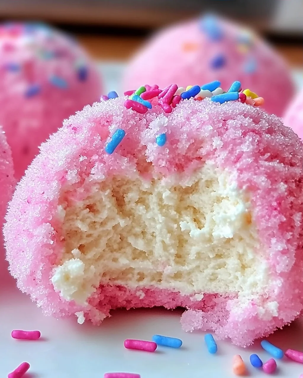 Zuckerwatte Käsekuchen Bomben für Zuhause