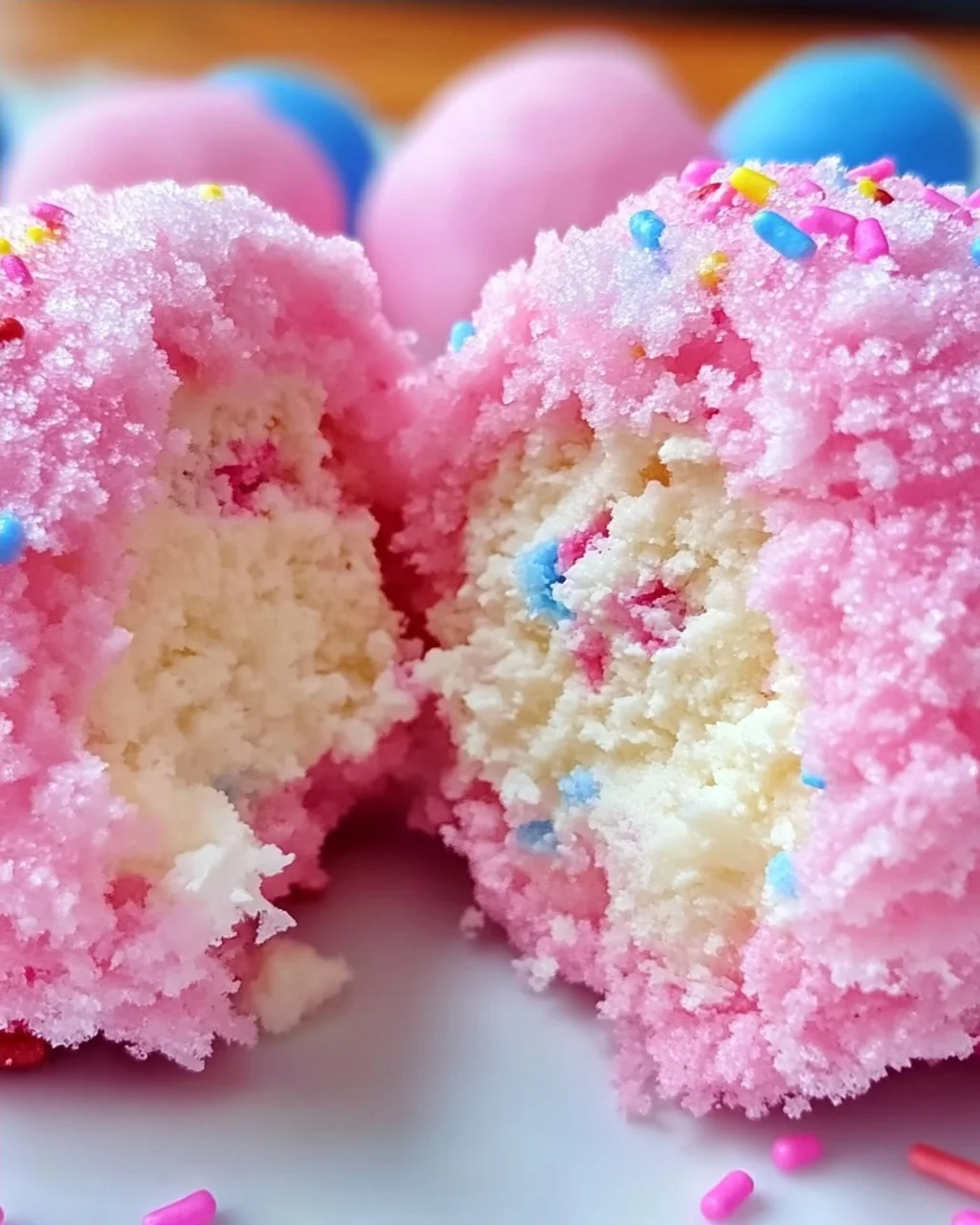 Zuckerwatte Käsekuchen Bomben für Zuhause