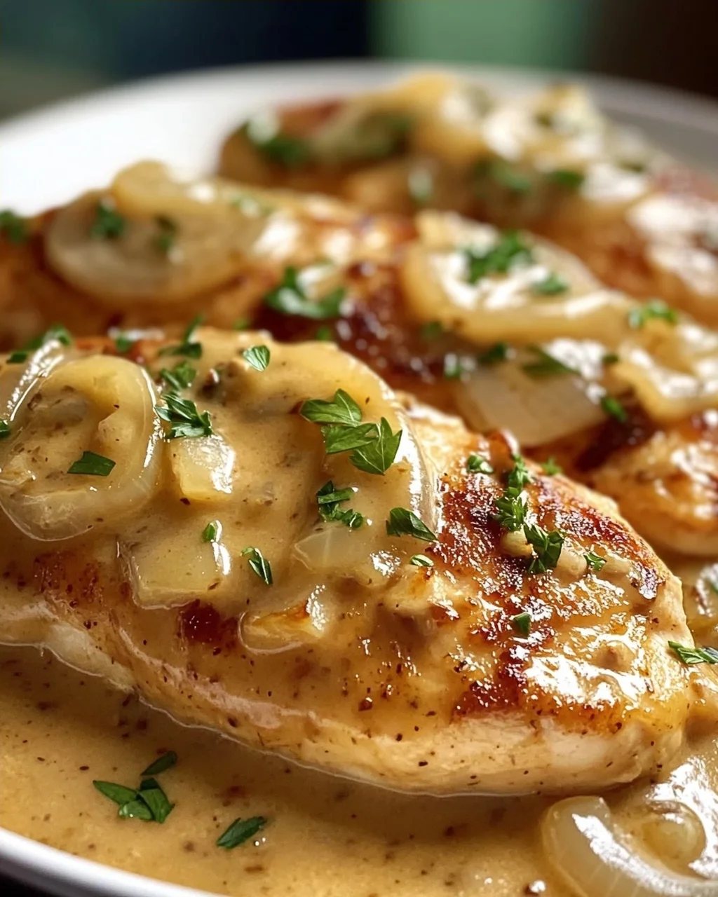 Zwiebel Sahne Hähnchen Rezept – Cremig & einfach lecker!